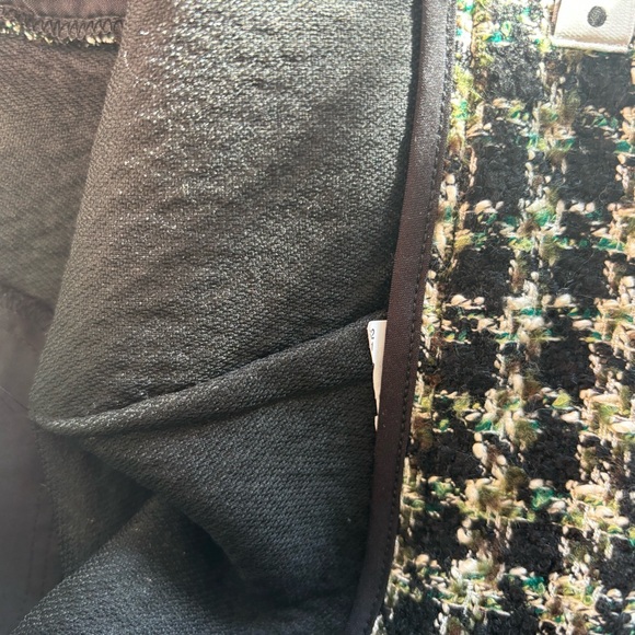 Zara plaid black , cream and green pants - Picture 12 of 12